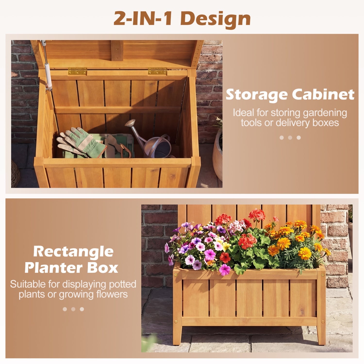 Package Delivery Box with Planter Box for Pool Accessories and Garden Tools by DirectDeals