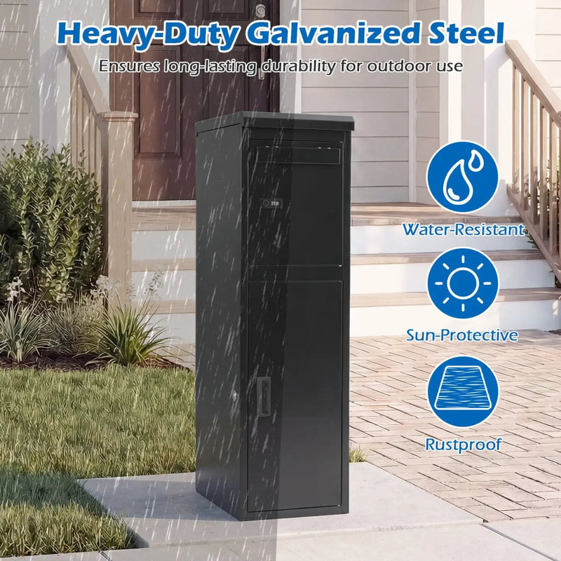 Package Delivery Box for Outside with Lockable Doors Coded Lock by DirectDeals