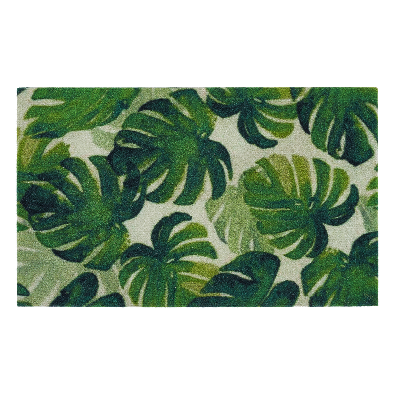Panama Green Outdoor Doormat – 18" x 30" Non-Slip, Nylon by Fab Habitat