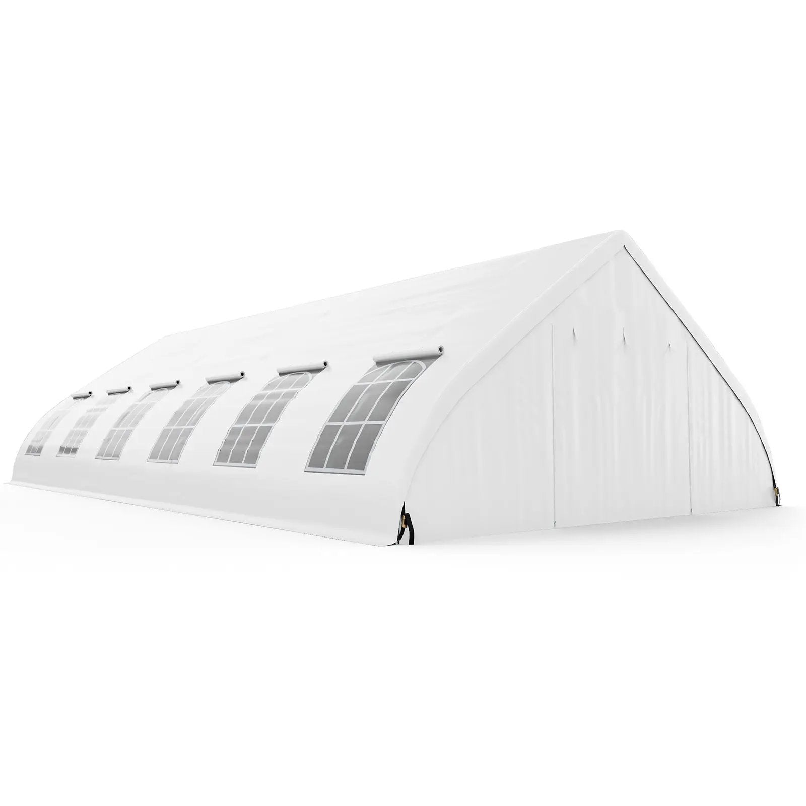 20 x 40 FT Peach Shaped Party Tent Wedding Canopy with Zipper Doors-White by DirectDeals