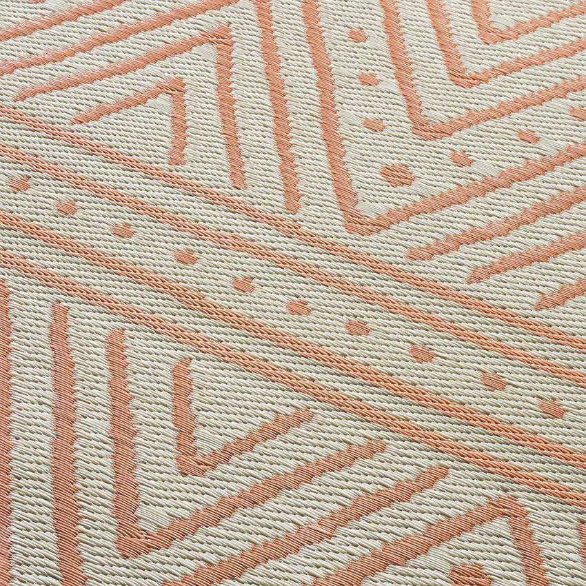 Patan - Coral Outdoor Rug for Patio by Fab Habitat