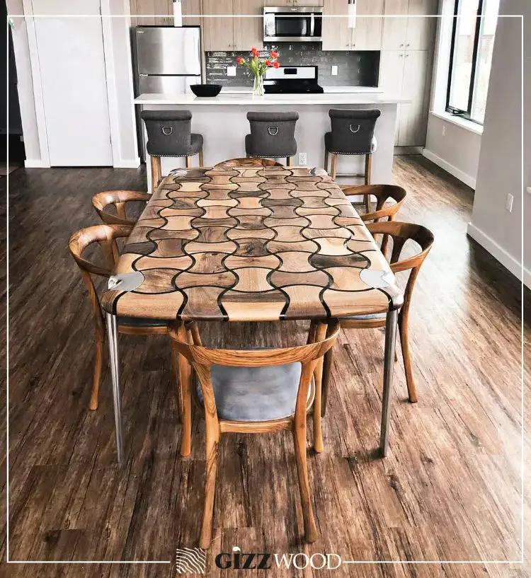 Patch Epoxy Resin Dining Table, photo 6 of 8
