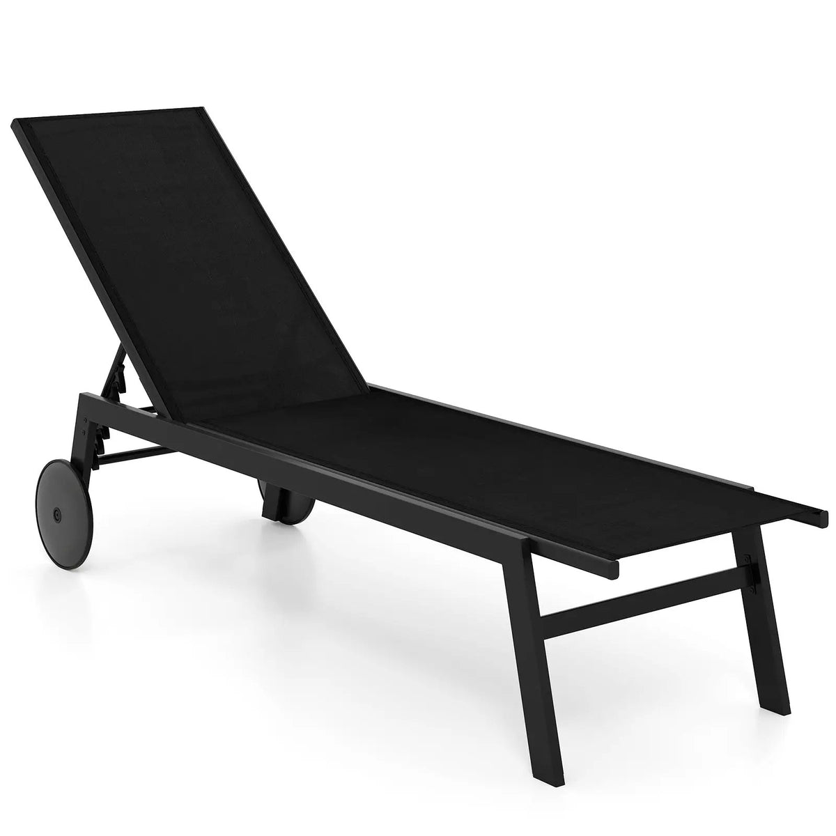 Patio Chaise Lounge Chair with Wheels and 6, photo 6 of 16