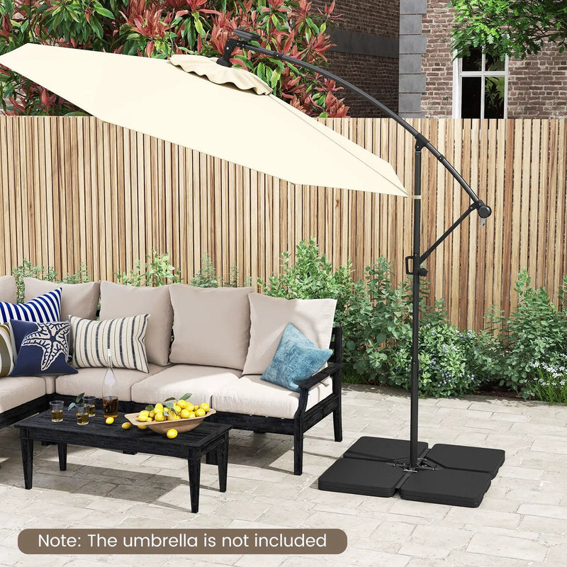 Patio Offset Umbrella Base with Easy-Fill Spouts by DirectDeals