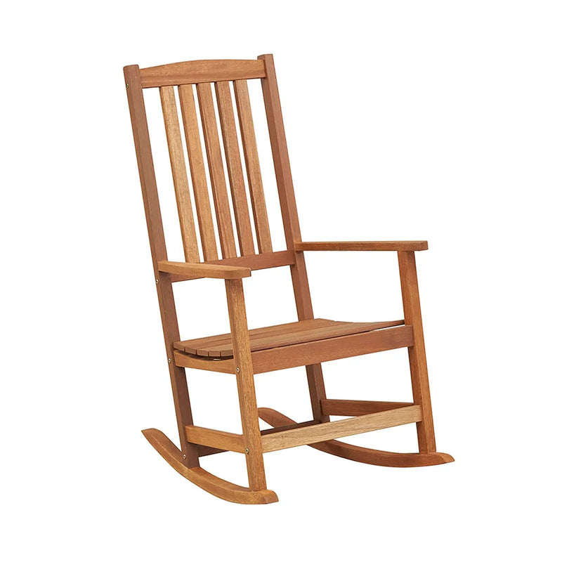 Patio Rocking Chair Ergonomic High-Back Outdoor Rocker with Smooth Rocking Base by DirectDeals