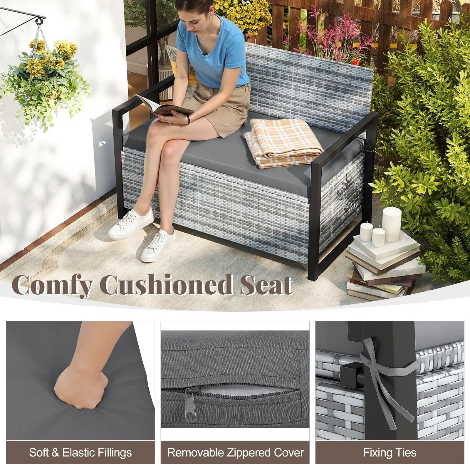 Patio Storage Bench by DirectDeals