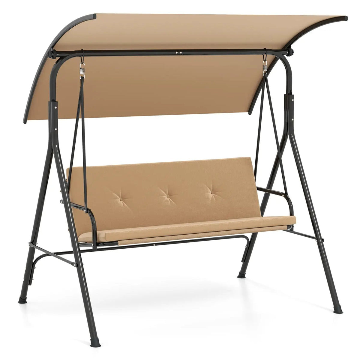 2-Person Patio Swing Chair with Adjustable Canopy, photo 11 of 24