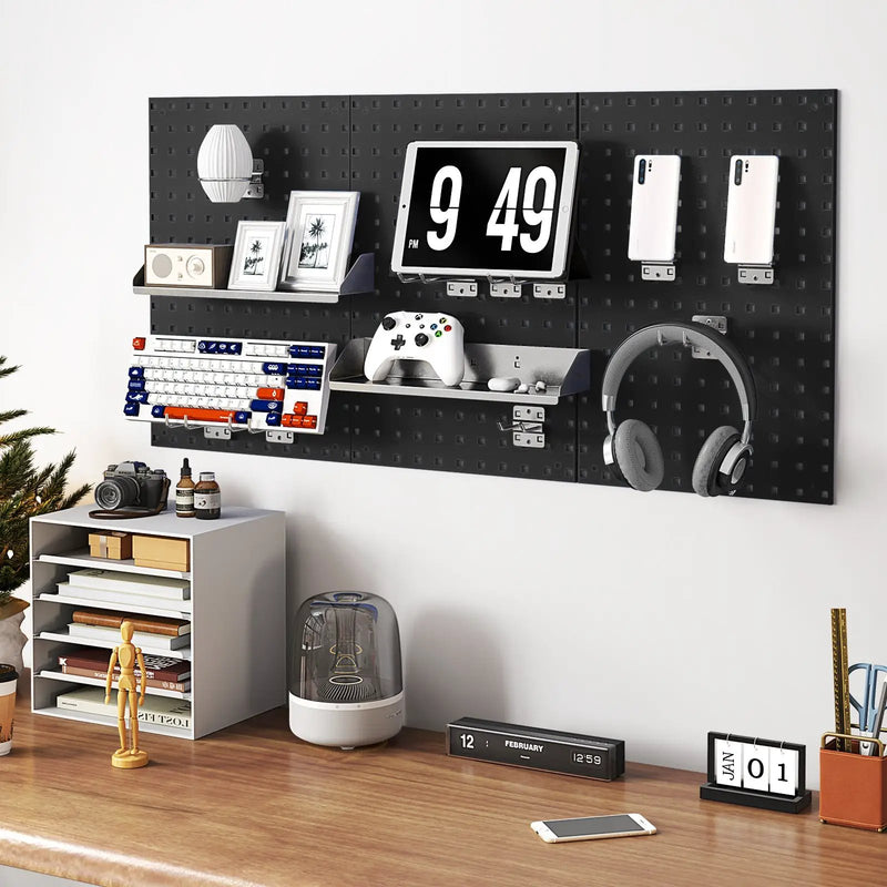 Wall-Mounted Pegboard Kit with 3 Pegboards for Garage Workshop by DirectDeals