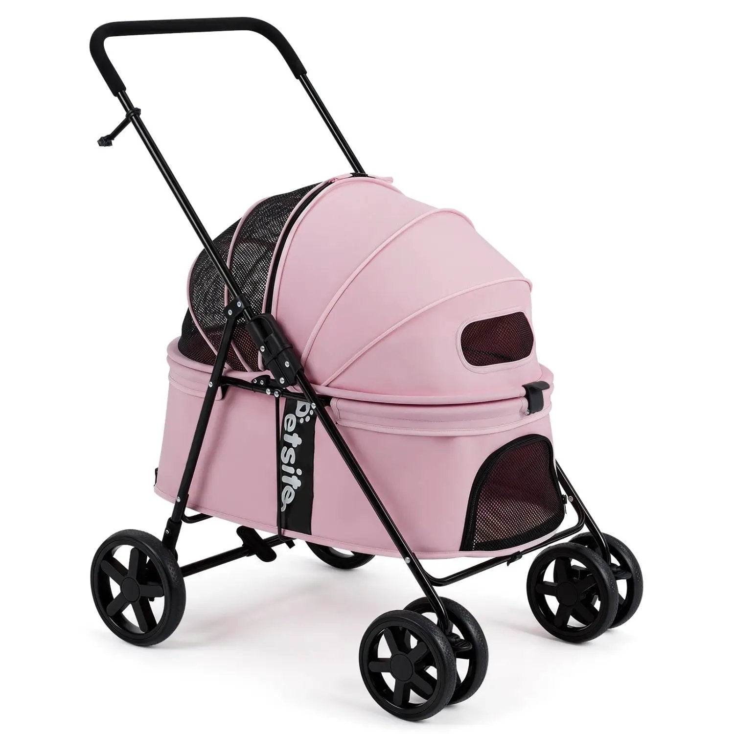 Foldable Pet Stroller for Small to Medium Dogs with Brake by DirectDeals