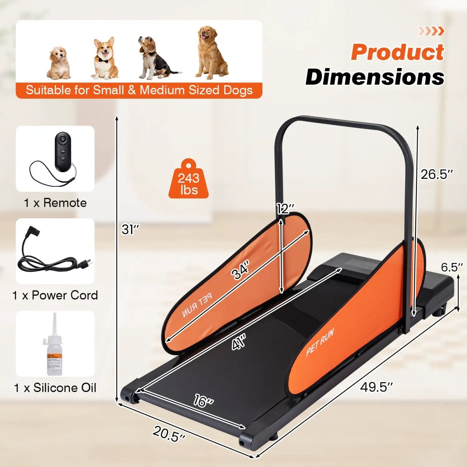 Dog Treadmill with LED Display & Adjustable Speed by DirectDeals