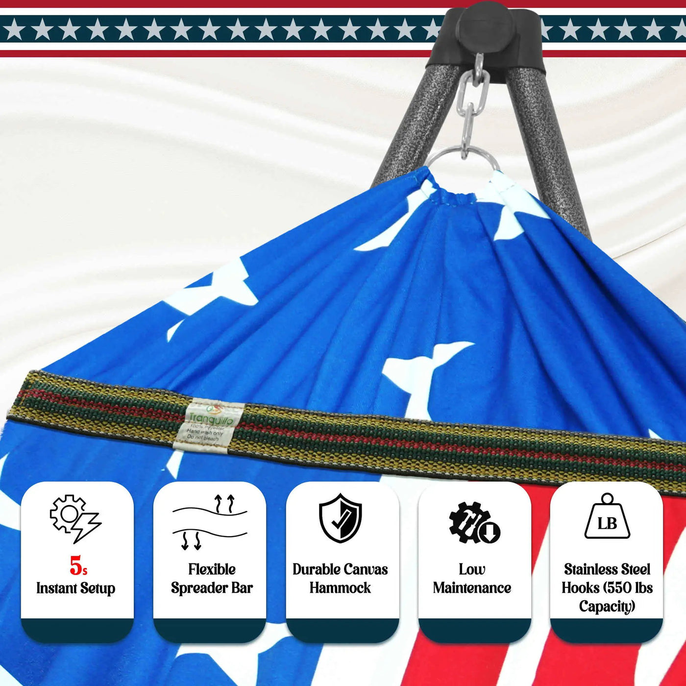 Uniki Canvas Hammock with Stand by Megsu