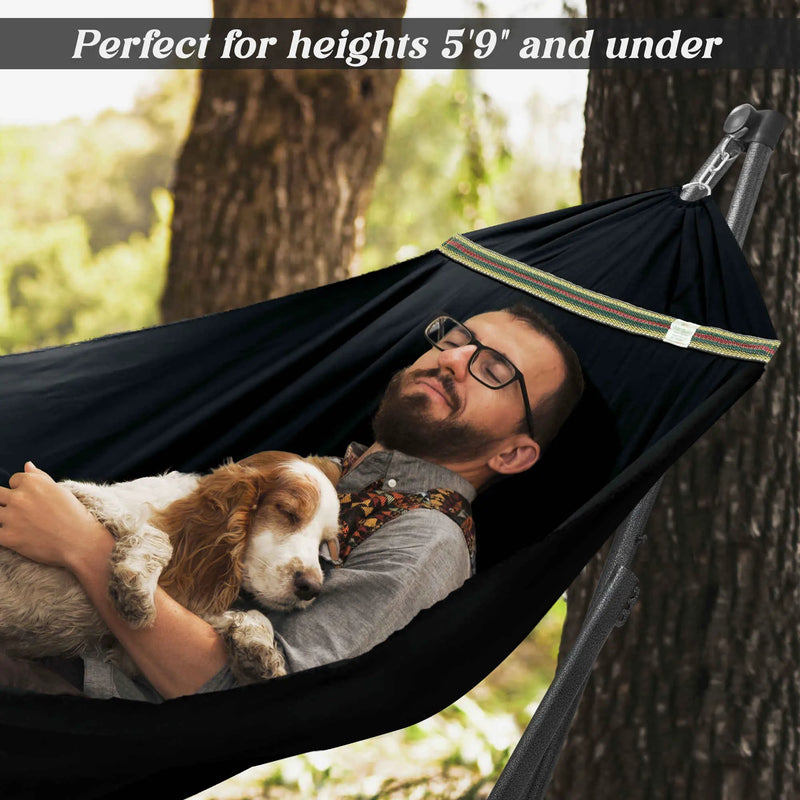 Tranquillo Uniki Canvas Hammock with Stand for Ultimate Relaxation by Megsu