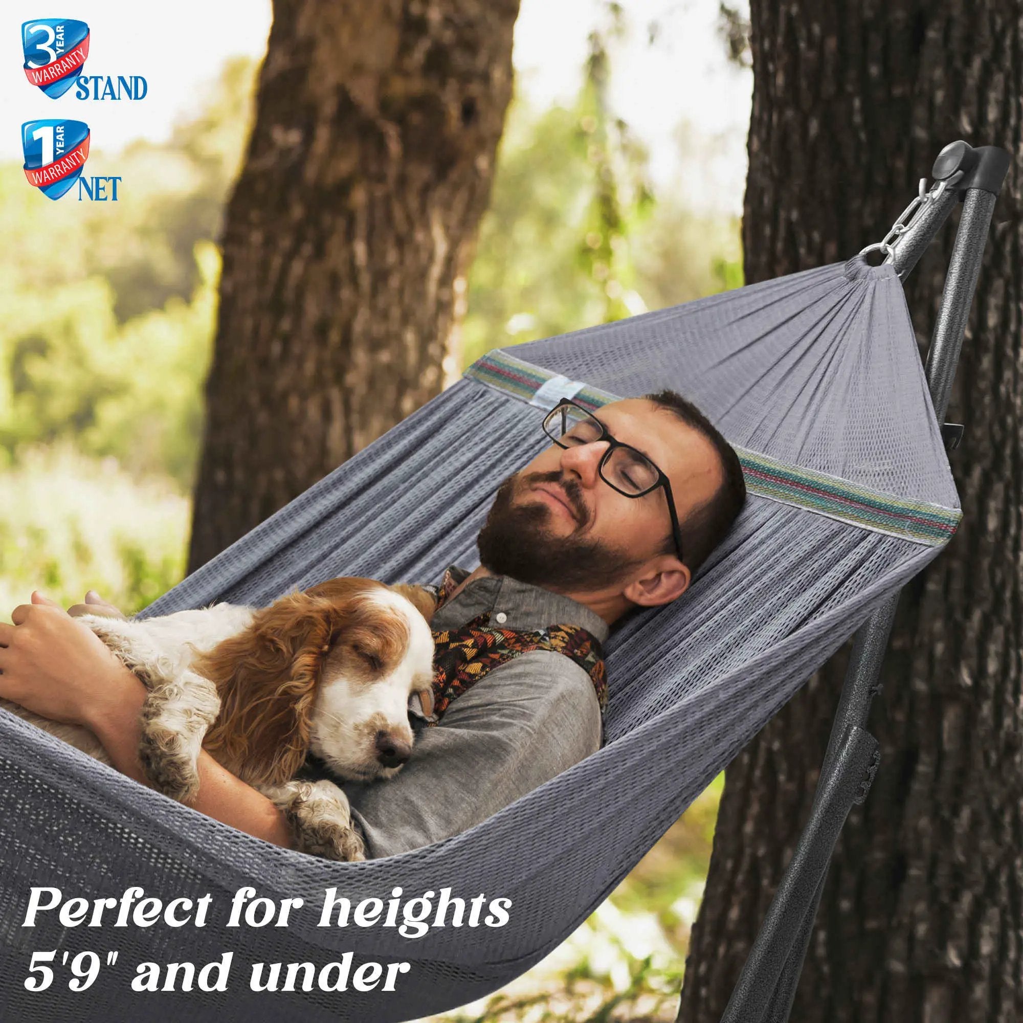 Tranquillo Uniki Collapsible Hammock Stand for Ultimate Relaxation by Megsu