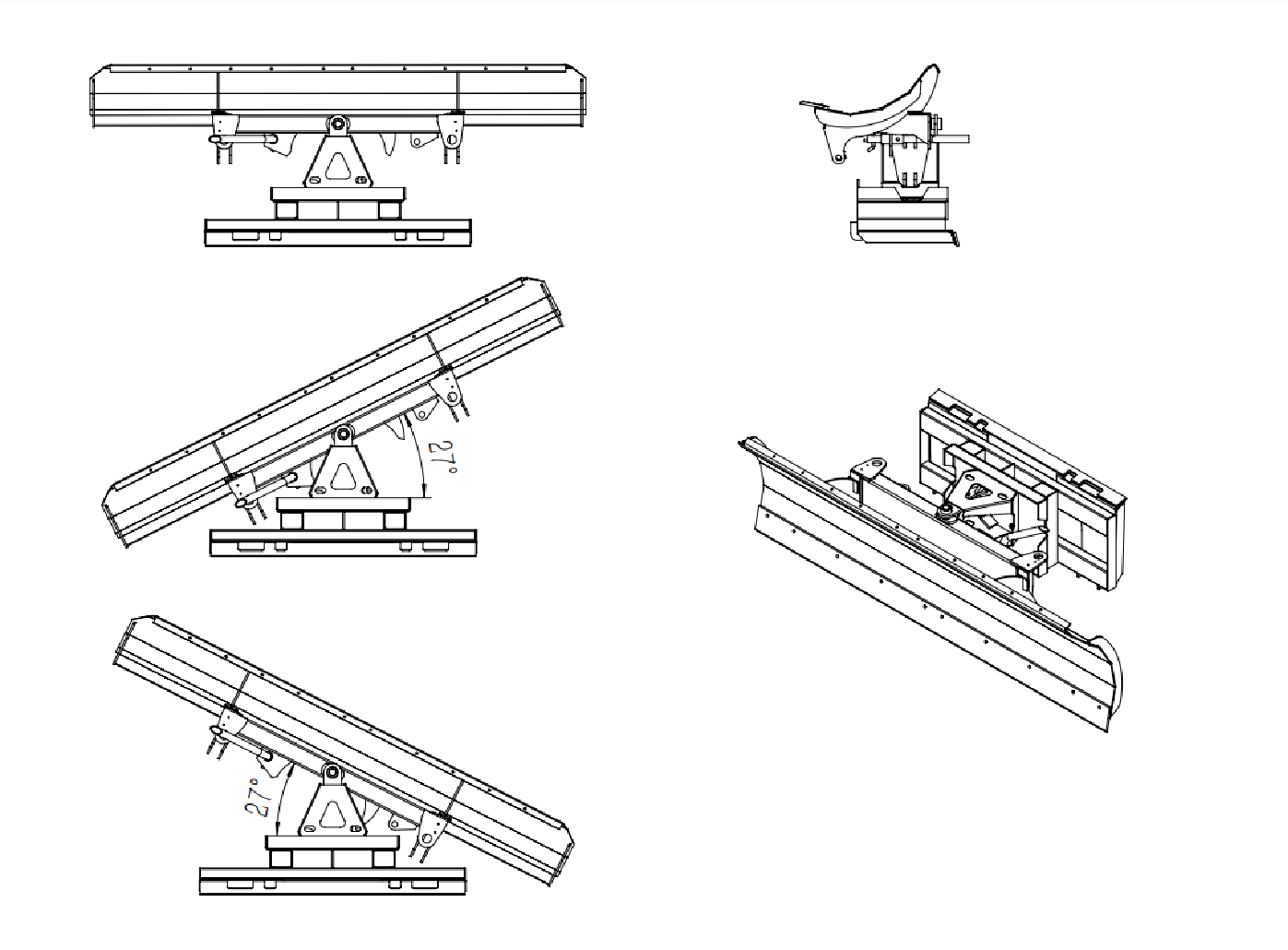 Greatbear 86'' Hydraulic Snow Plow by Chery Industrial