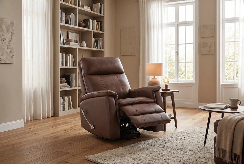 Pioneer Brown Manual Recliner by Ornate Furniture