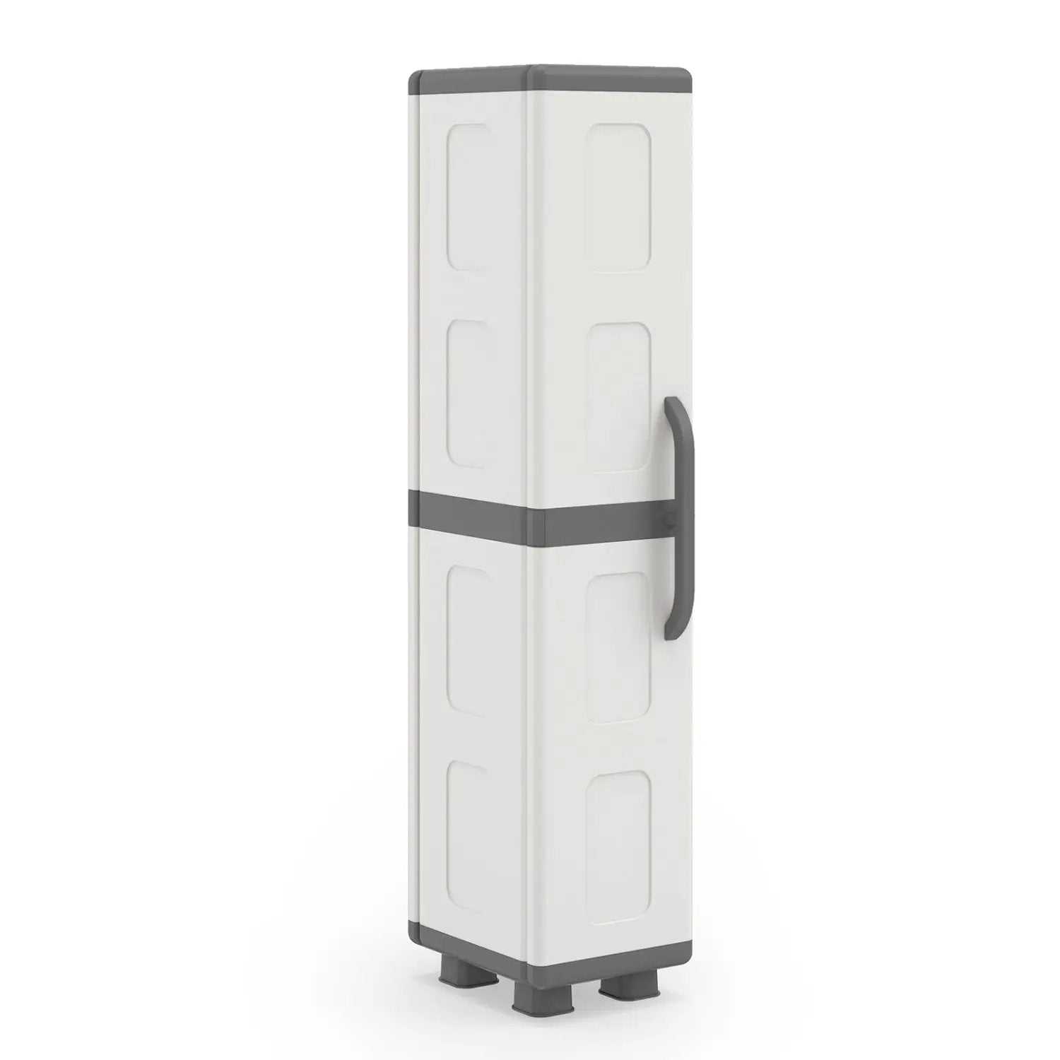 Plastic Kitchen Pantry with 4 Adjustable Shelves and Single Door for Living Room and Kitchen by DirectDeals