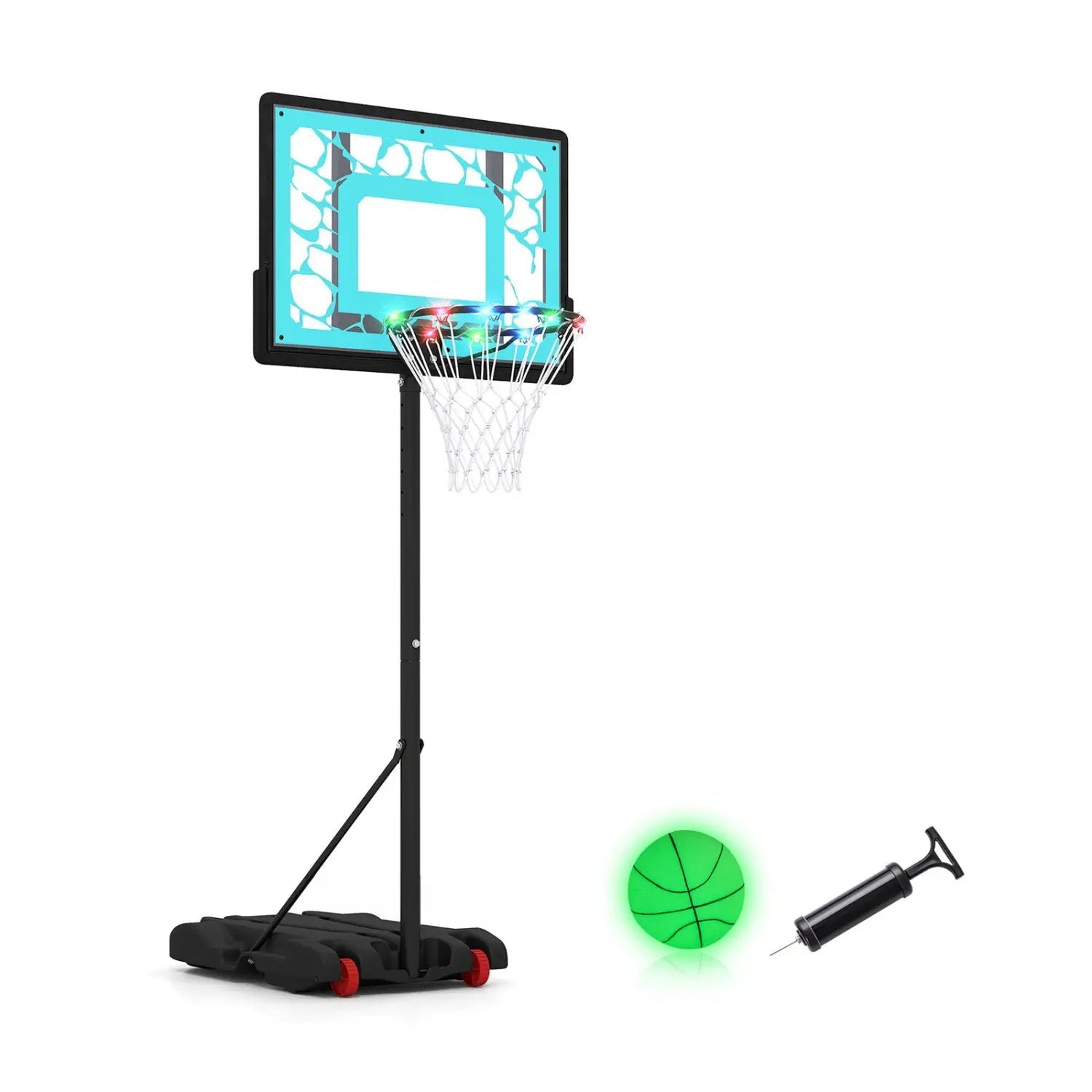 Adjustable Pool Basketball Hoop with LED Lights by DirectDeals