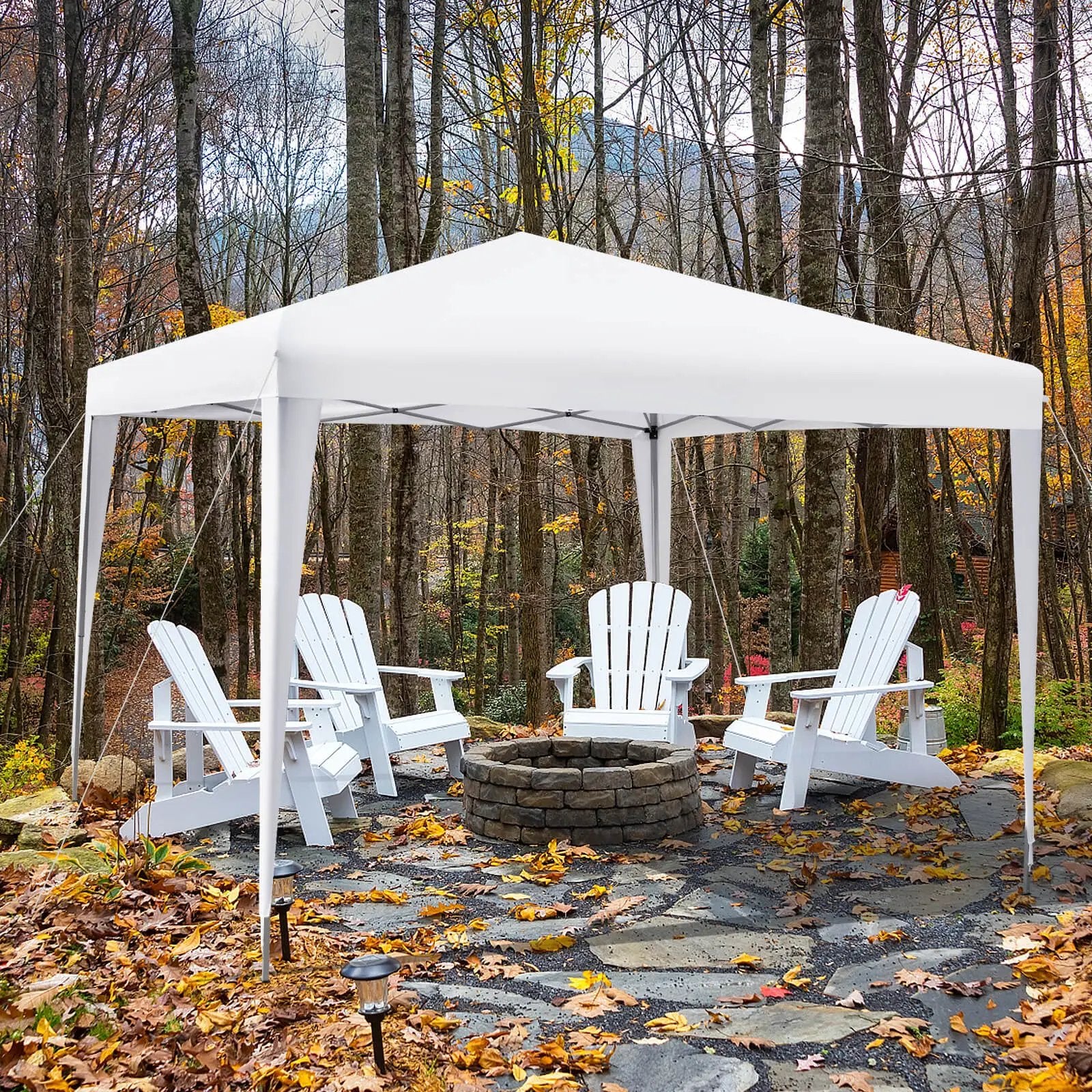 10 x 10 Feet Outdoor Pop-up Patio Canopy for Beach and Camp by DirectDeals