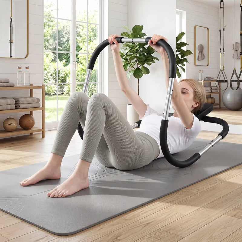 Portable AB Trainer with Headrest and Foam Handles by DirectDeals