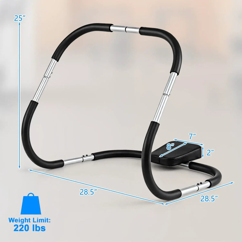 Portable AB Trainer with Headrest and Foam Handles by DirectDeals