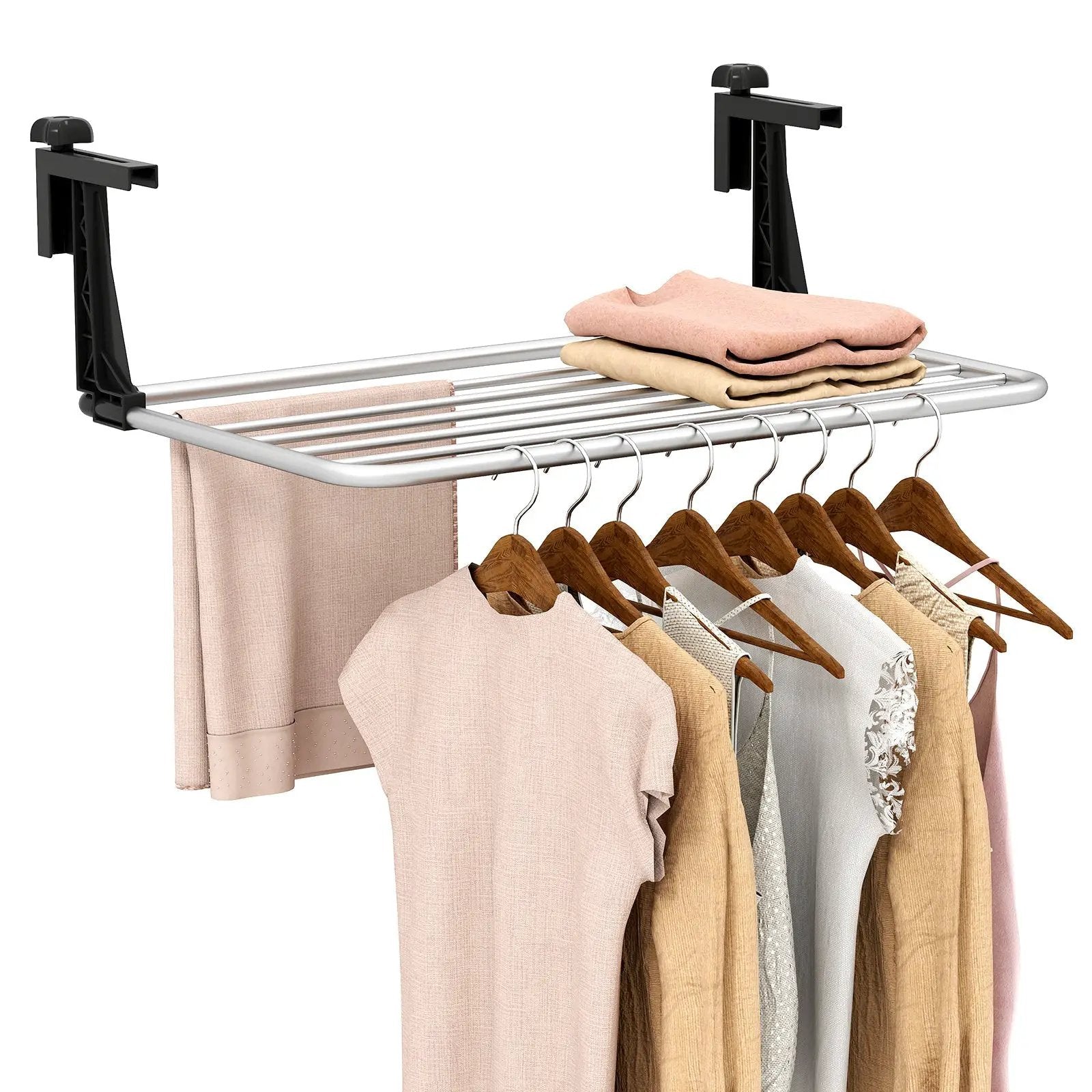 Portable Aluminum Clothes and Towel Drying Rack by DirectDeals