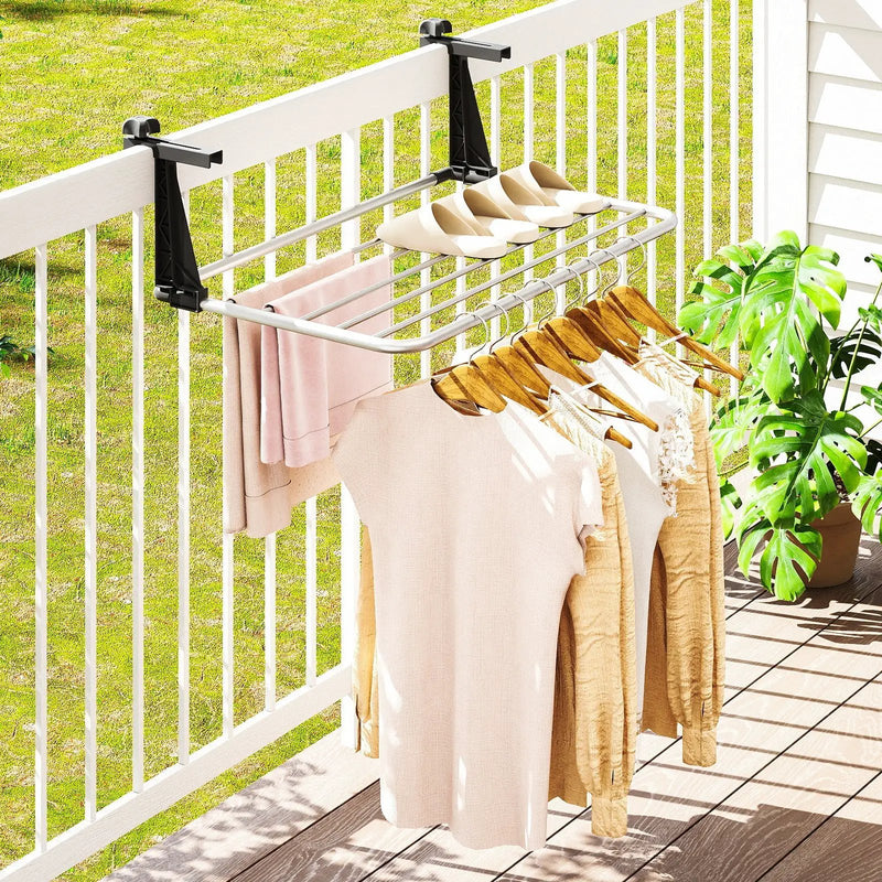 Portable Aluminum Clothes and Towel Drying Rack by DirectDeals