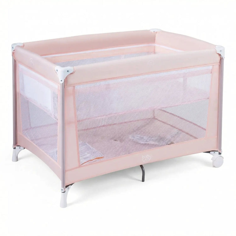 Portable Baby Playard Folding Travel Crib for Infants with Soft Mattress by DirectDeals