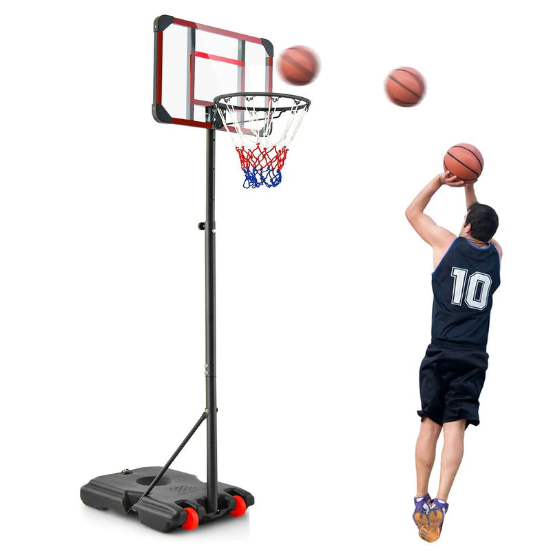 Basketball Hoop Stand 5 Feet-6.8 Feet Height Adjustable by DirectDeals