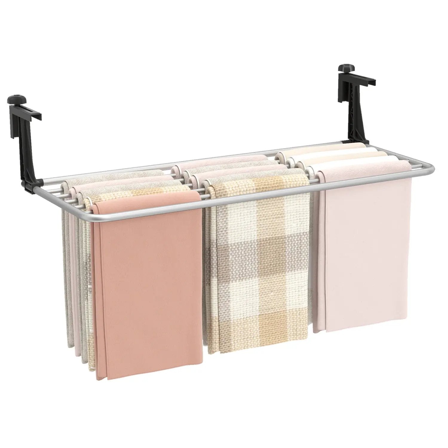 Portable Clothes Drying Rack Extendable Radiator Clothes Airer with Robust Aluminum Frame by DirectDeals