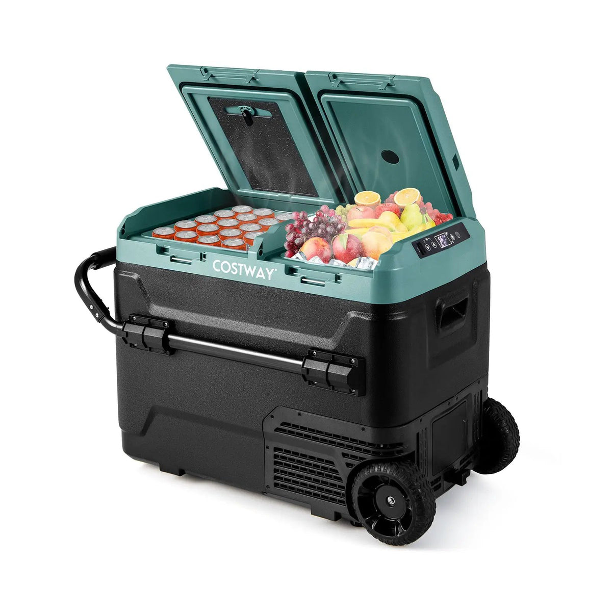 64QT Portable Compressor Fridge Freezer for Vehicles Camping Travel Truck RV Boat by DirectDeals