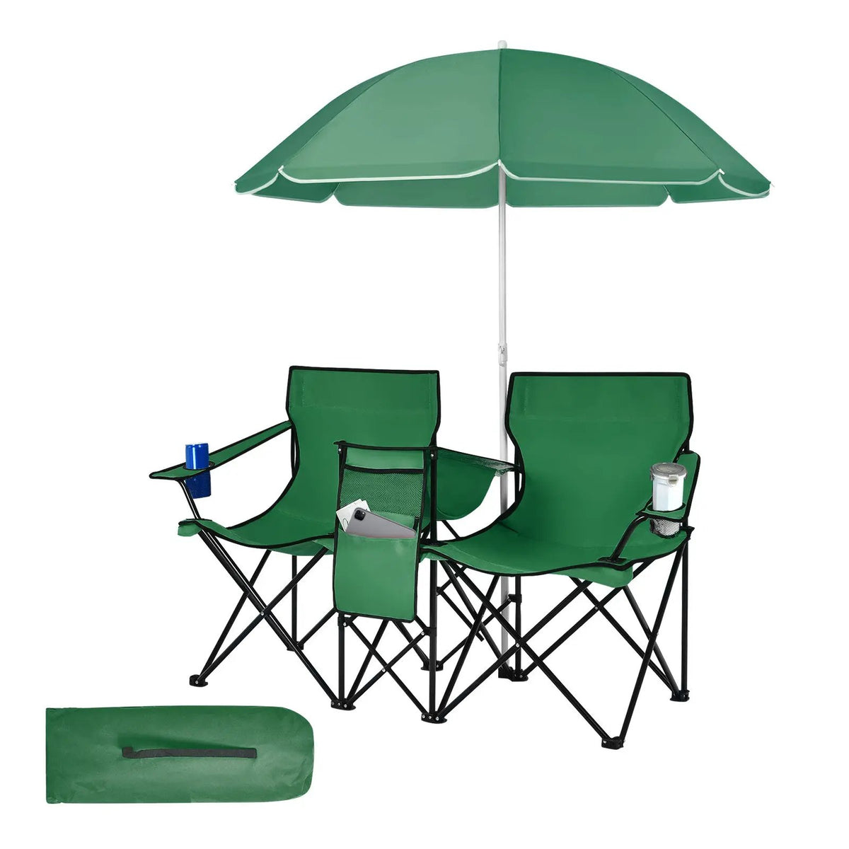 Portable Folding Picnic Double Chair, photo 9 of 12