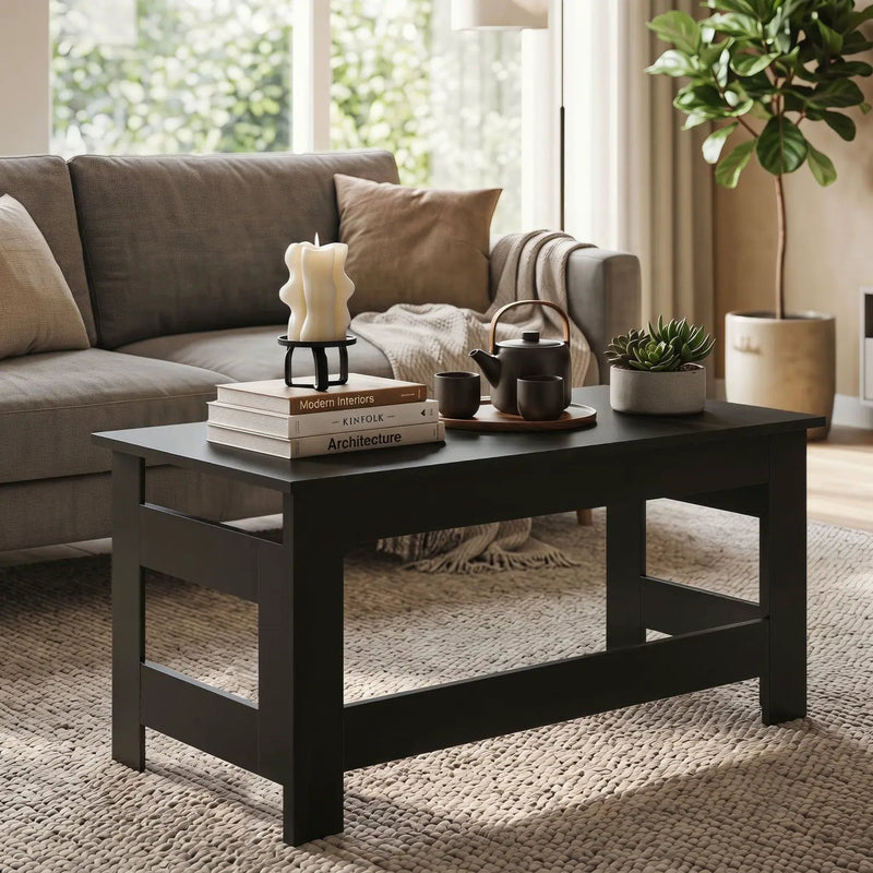 Folding Coffee Table with Collapsible Legs - 31.5" x 16" by DirectDeals