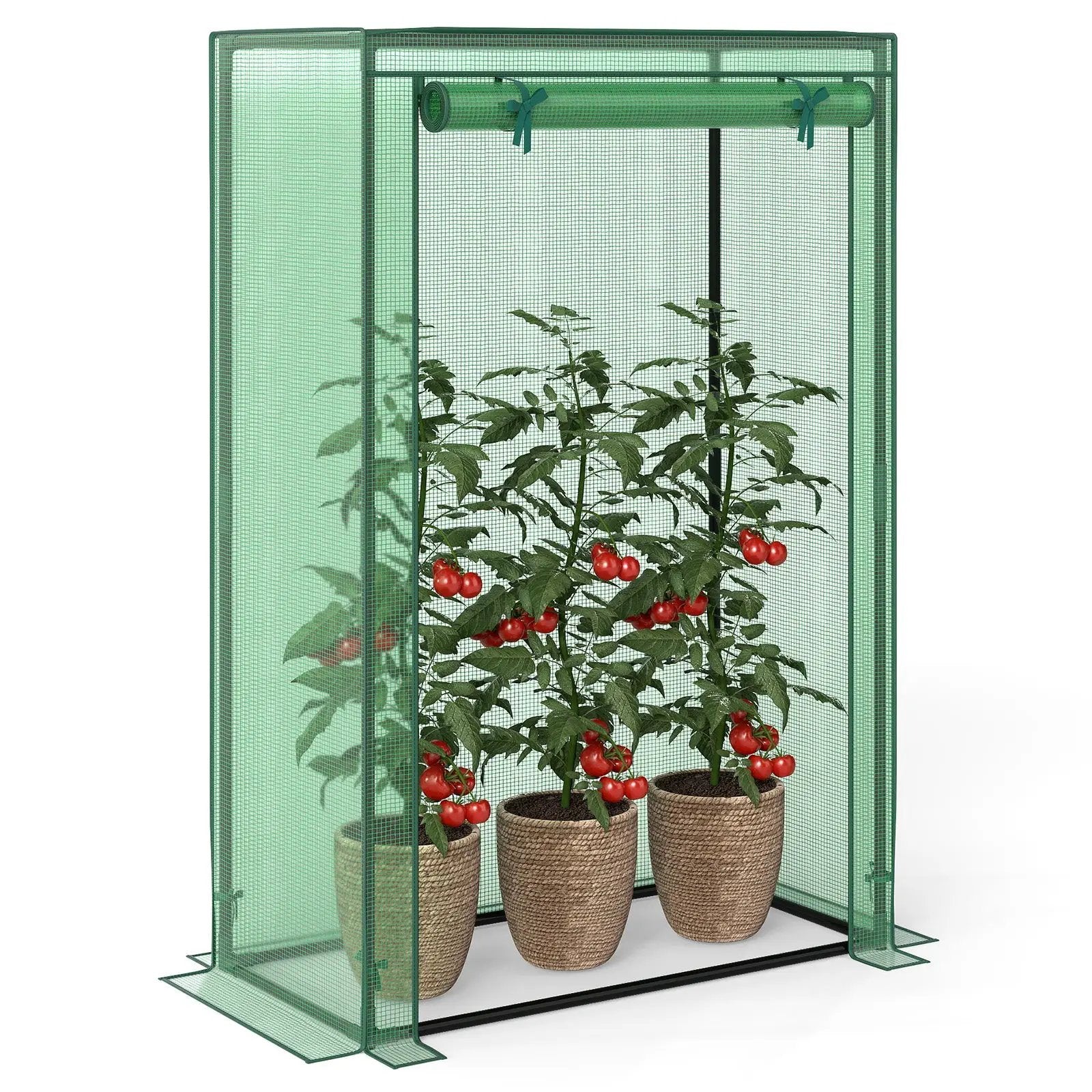 Portable Mini Greenhouse with Roll-Up Zippered Door by DirectDeals