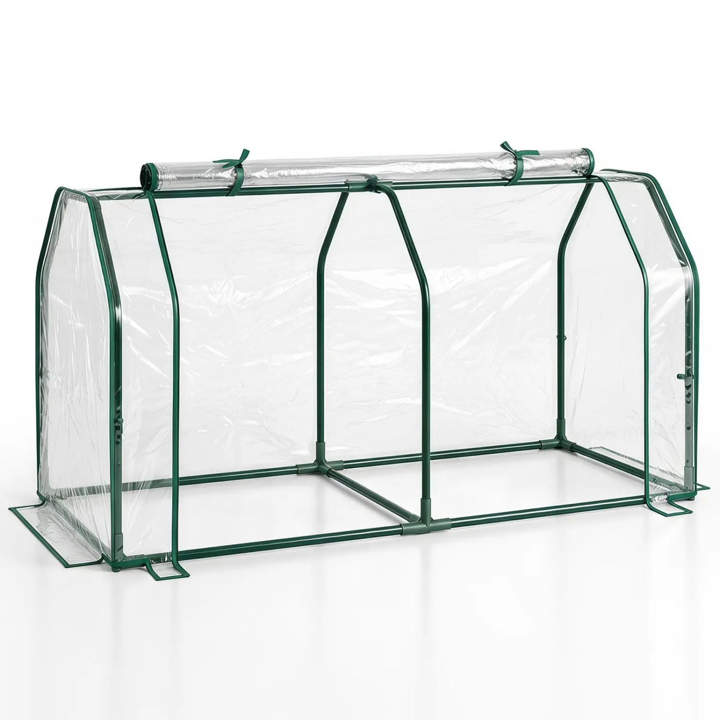 Portable Mini Greenhouse with PE Cover and Roll-Up Door by DirectDeals