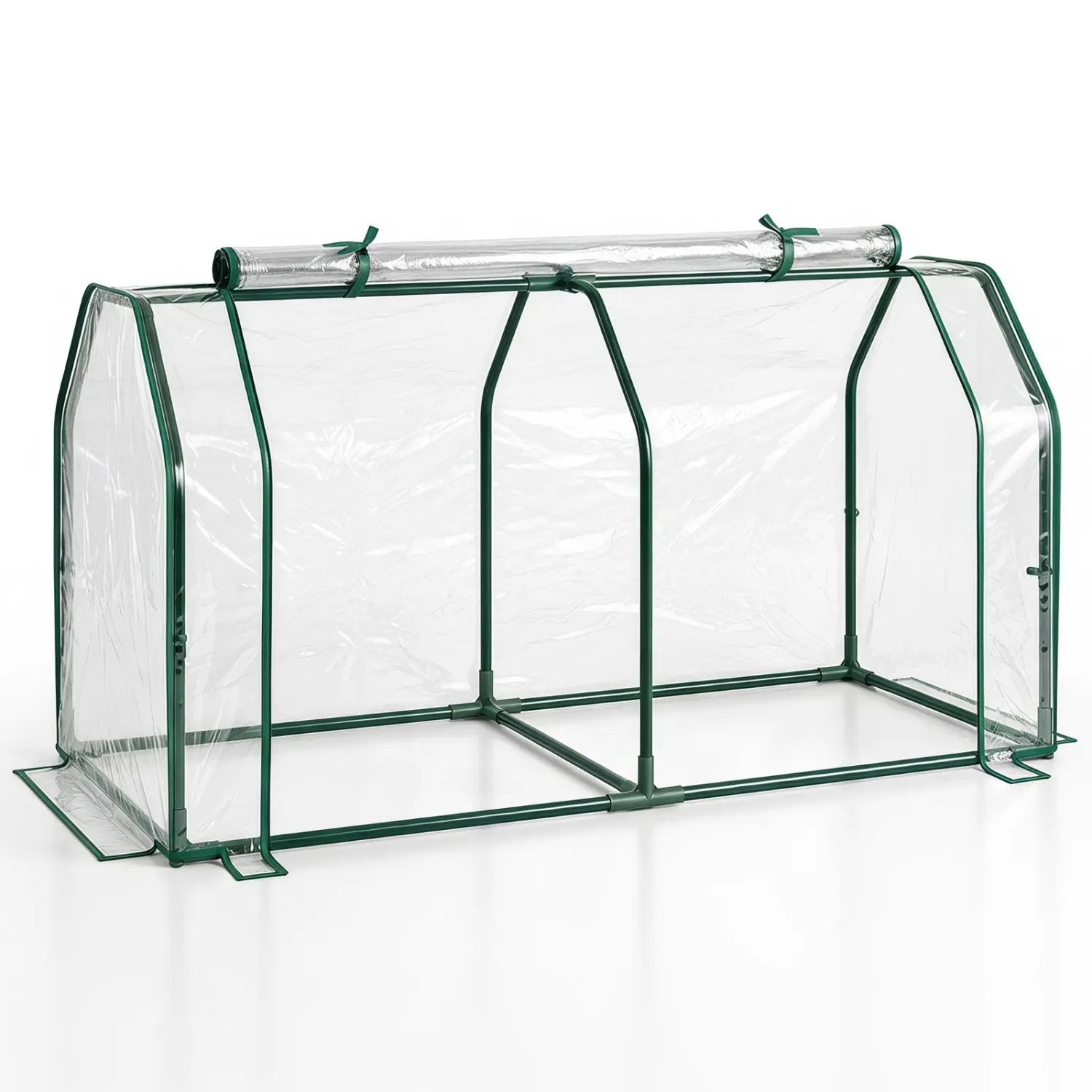 Portable Mini Greenhouse with PE Cover and Roll-Up Door by DirectDeals
