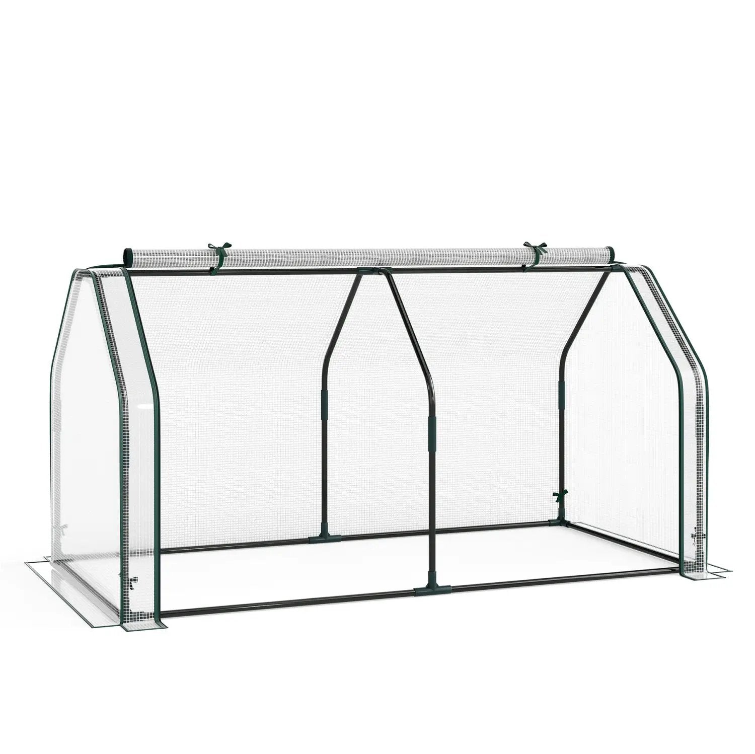 Portable Mini Greenhouse with PE Cover and Roll-Up Door by DirectDeals