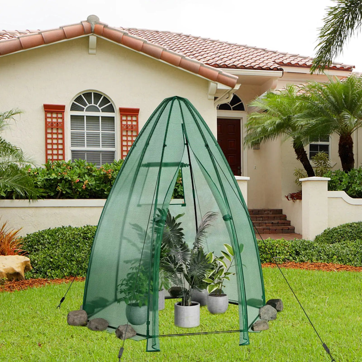 5.5 x 5.5 x 6 Feet Portable Mini Greenhouse with All-Weather PE Cover, photo 2 of 7