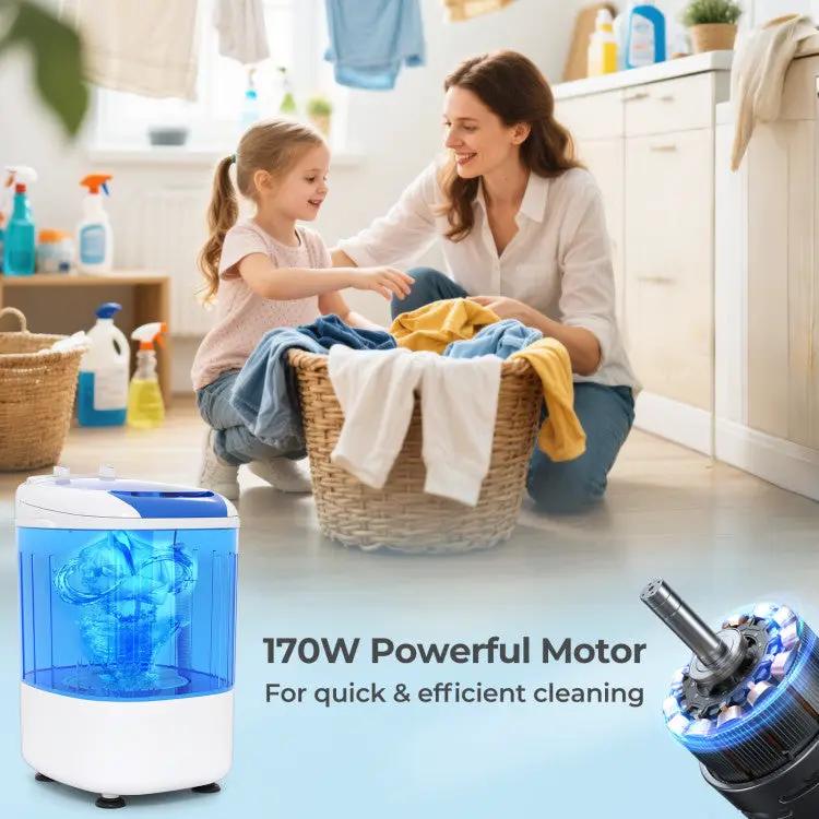 Portable Mini Semi-automatic Washing Machine with Spin Tub and Drain Hose 2.5 kg Capacity, photo 4 of 10