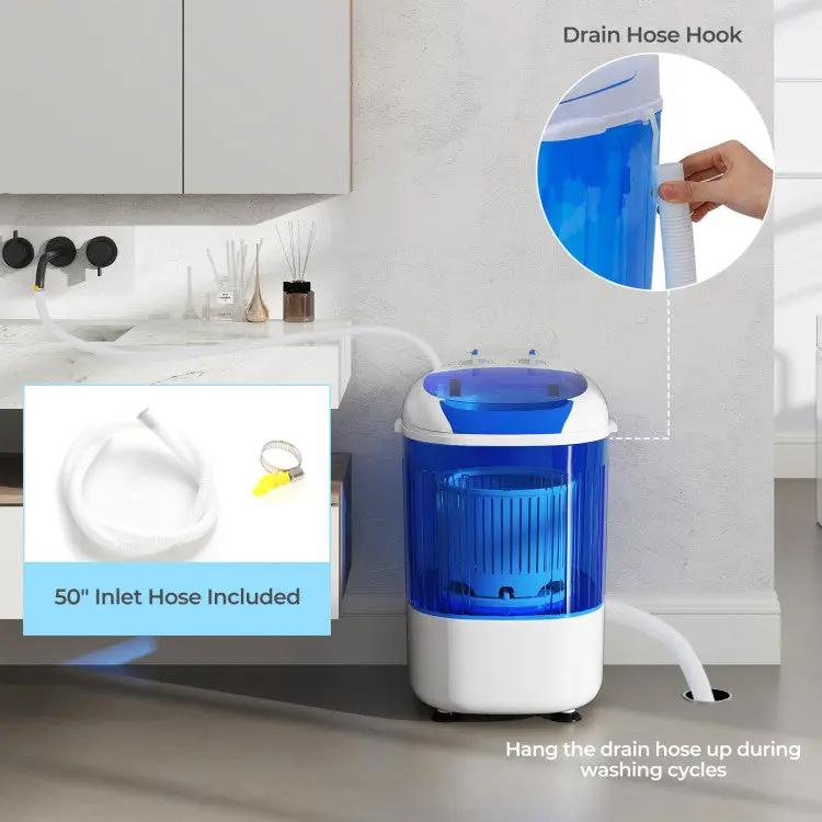 Portable Mini Semi-automatic Washing Machine with Spin Tub and Drain Hose 2.5 kg Capacity, photo 5 of 10