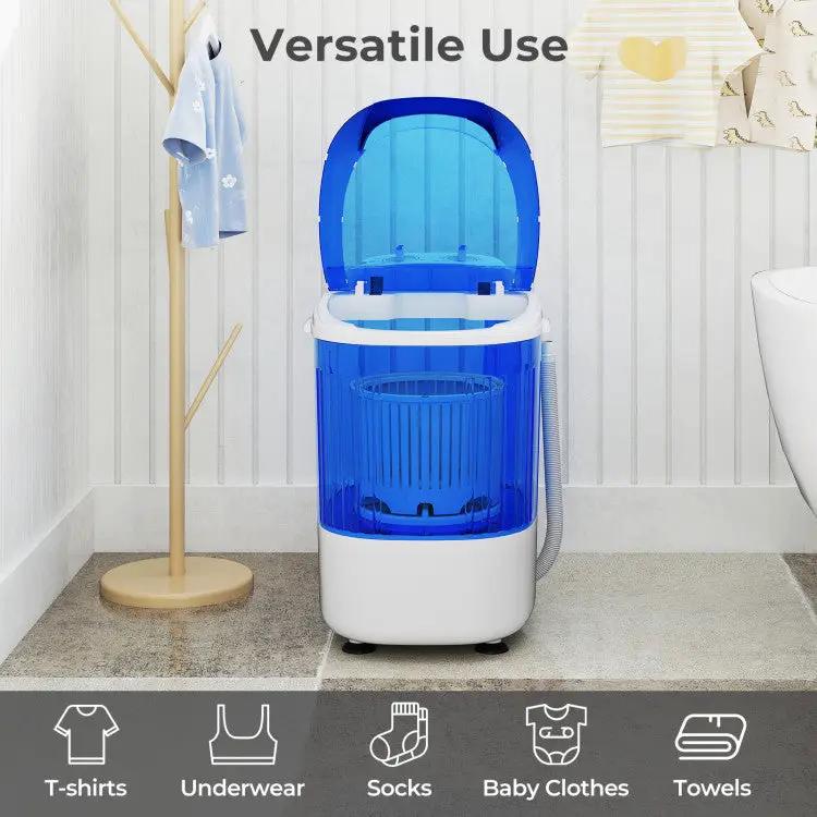 Portable Mini Semi-automatic Washing Machine with Spin Tub and Drain Hose 2.5 kg Capacity, photo 6 of 10