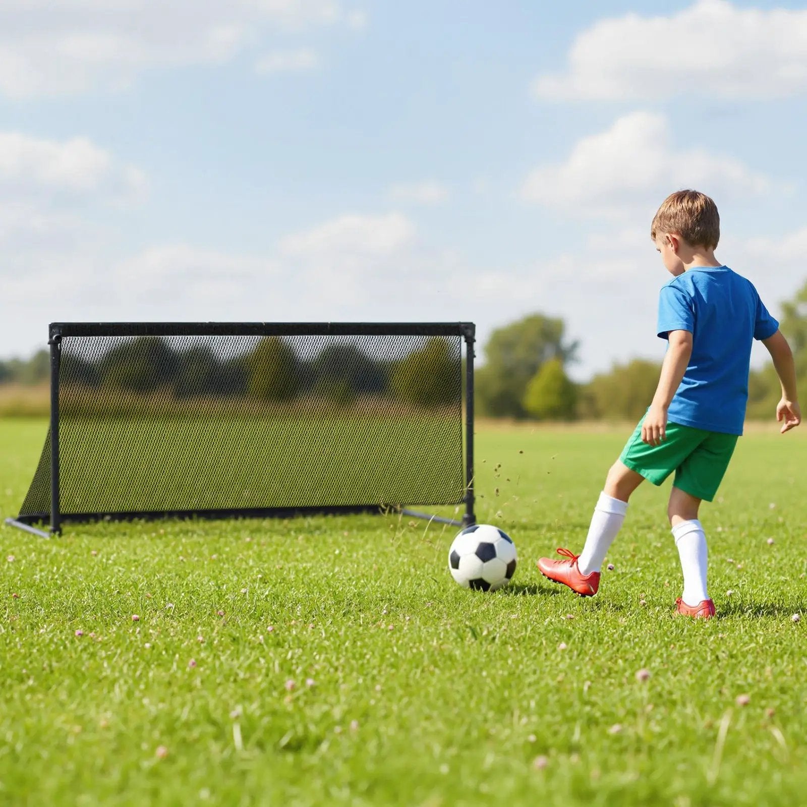 Portable POP Up Toddler Soccer Net with Metal Frame by DirectDeals