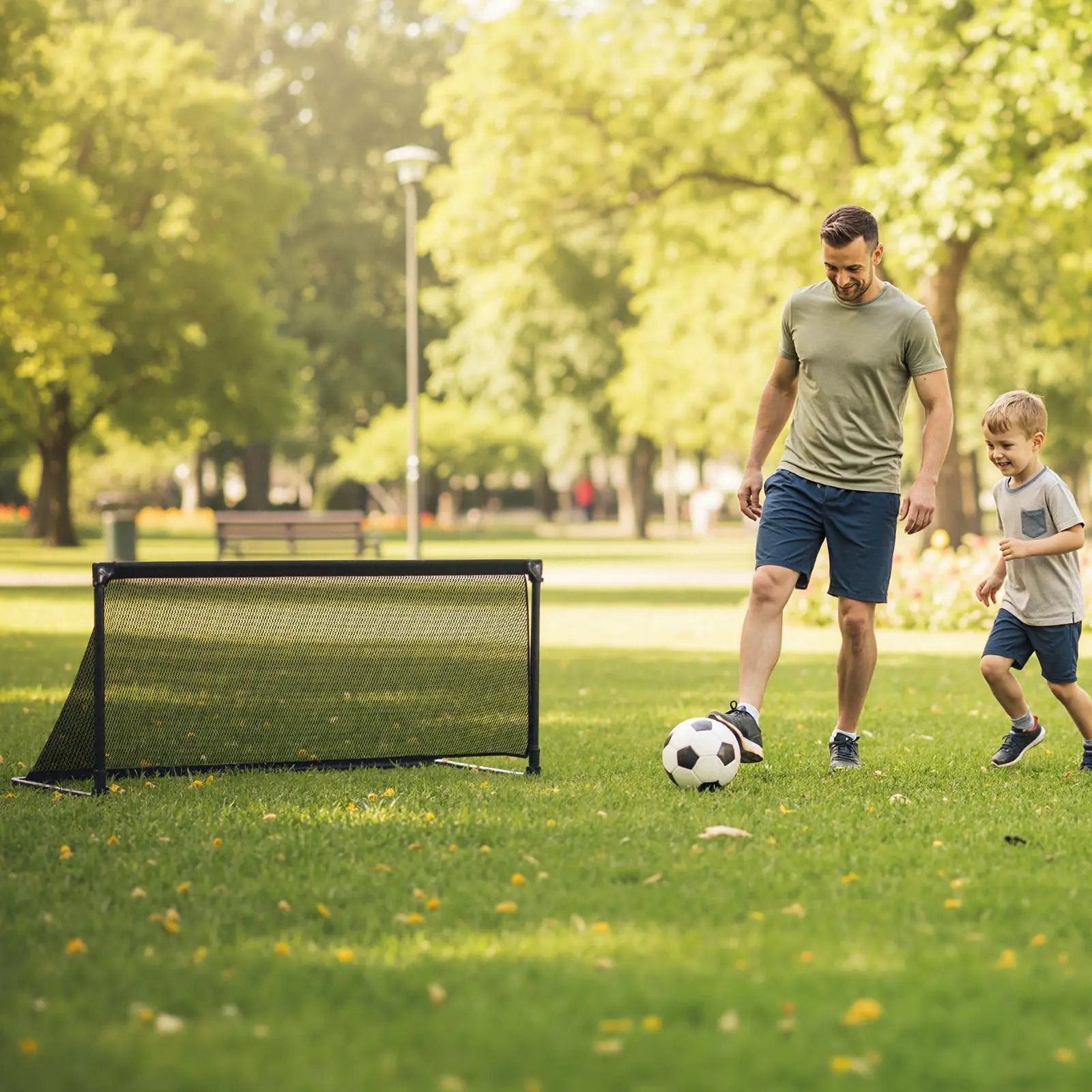 Portable POP Up Toddler Soccer Net with Metal Frame by DirectDeals