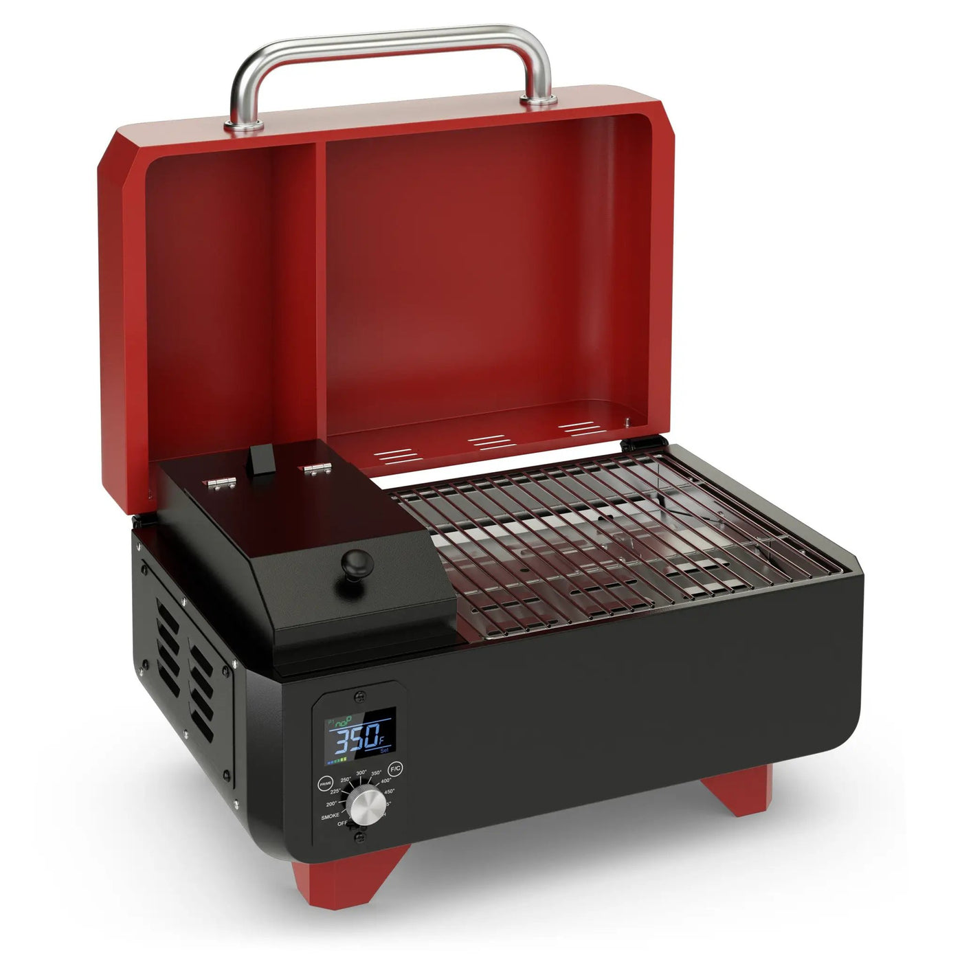 Outdoor Portable Tabletop Pellet Grill and Smoker with Digital Control System for BBQ by DirectDeals