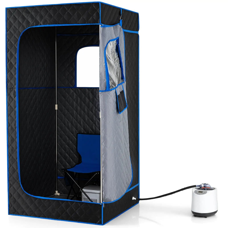 Portable Steam Sauna Box with 3L/1200W Fast-Heat Steamer and 15-Level Temperature by DirectDeals