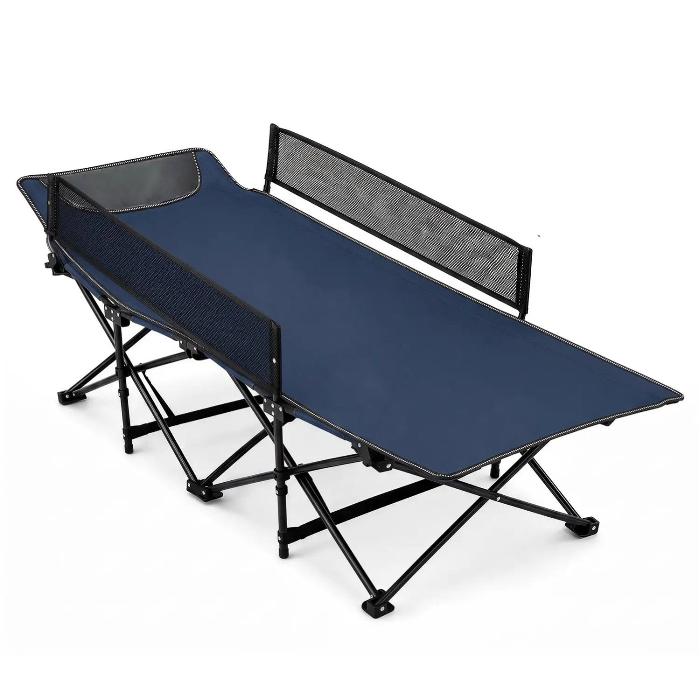 Portable Folding Camping Cot with Guardrail - 330 lbs Capacity by DirectDeals