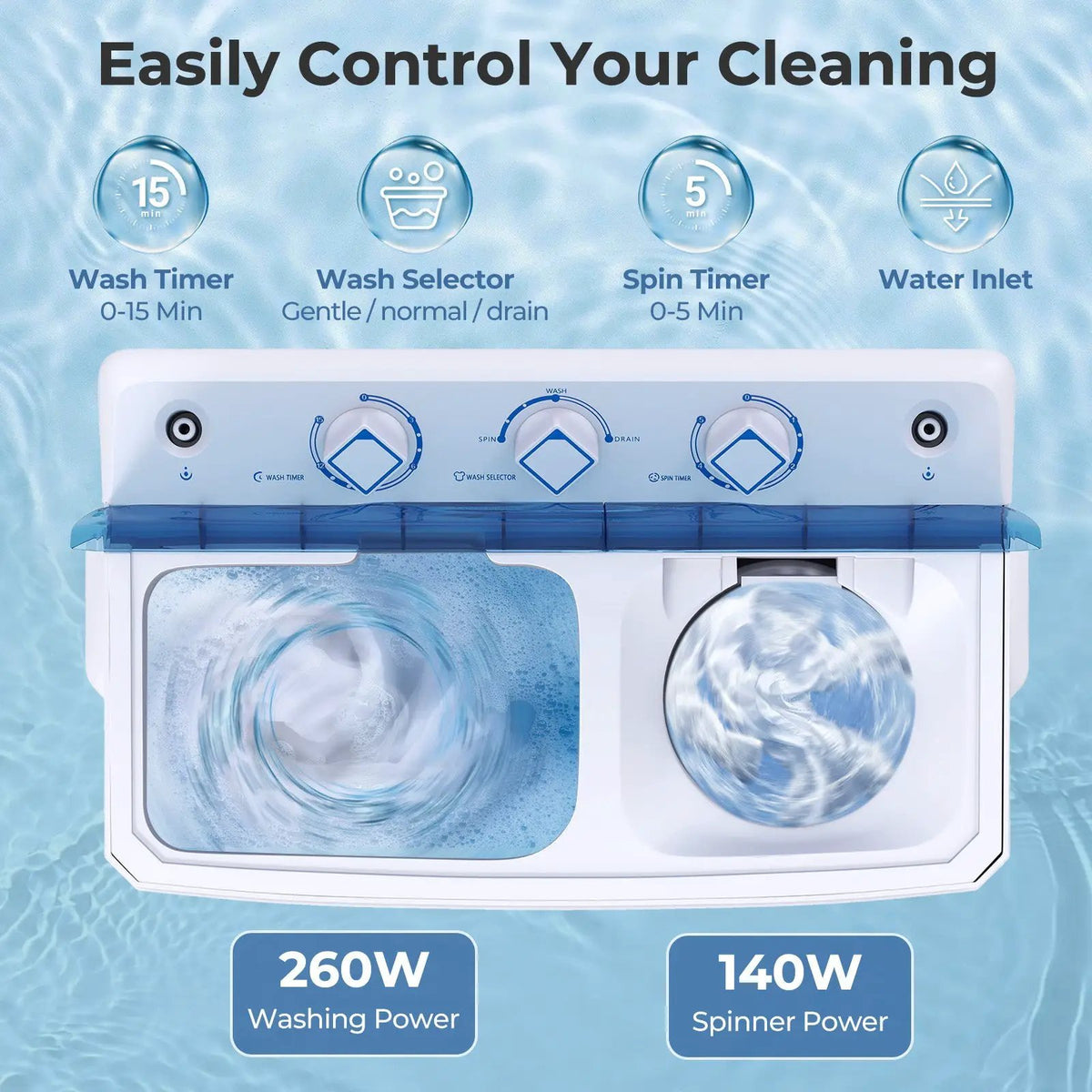 Portable Washing Machine for Dorms and Apartment, photo 10 of 24