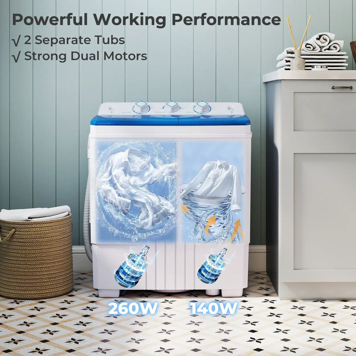 Portable Washing Machine with Built-in Drain Pump, photo 6 of 24