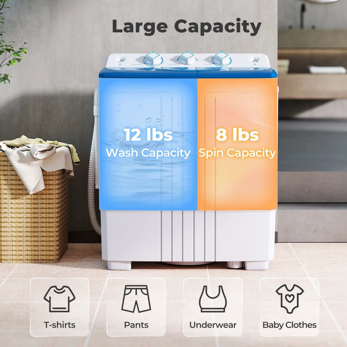 Portable Washing Machine with Built-in Drain Pump, photo 24 of 24