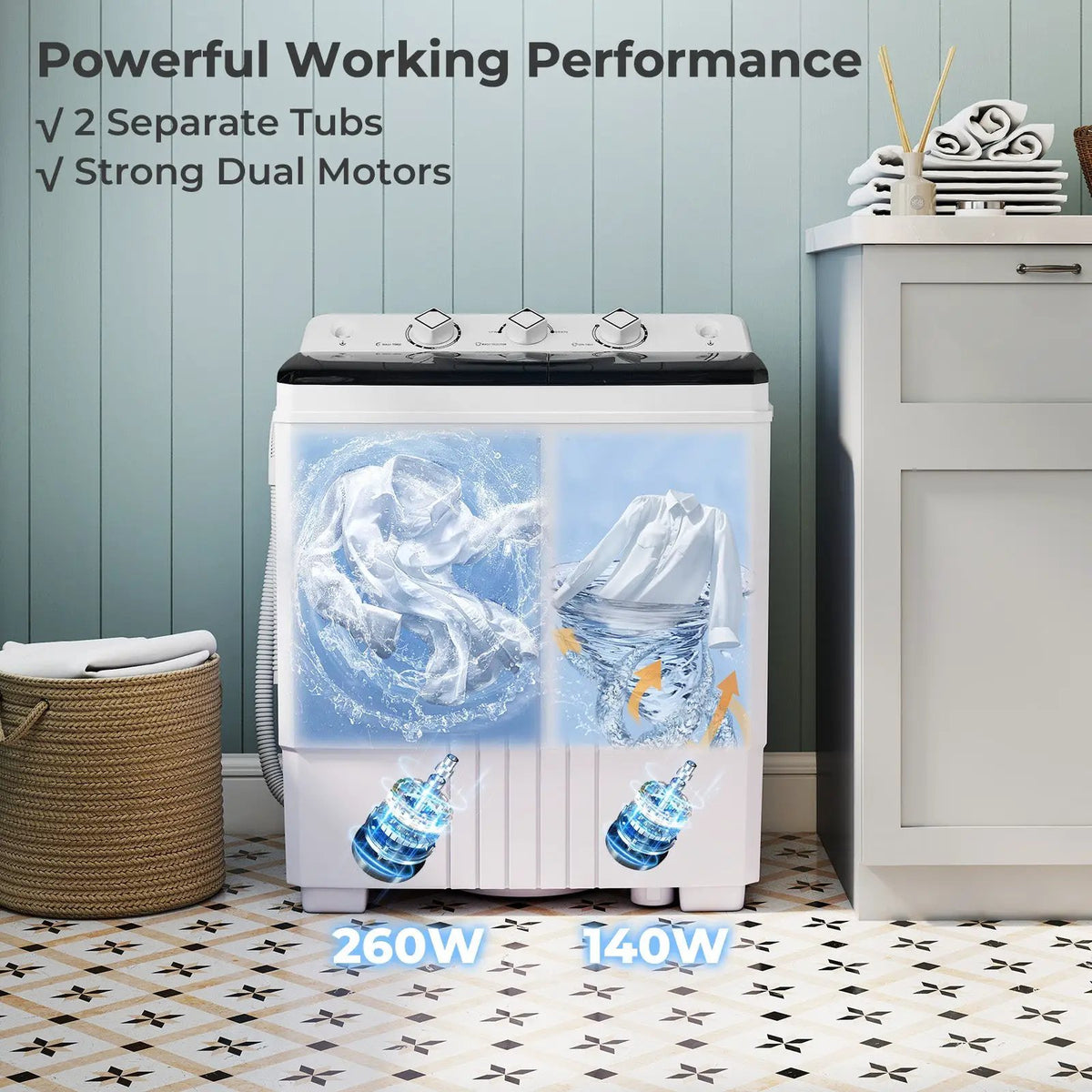Portable Washing Machine with Built-in Drain Pump, photo 4 of 24