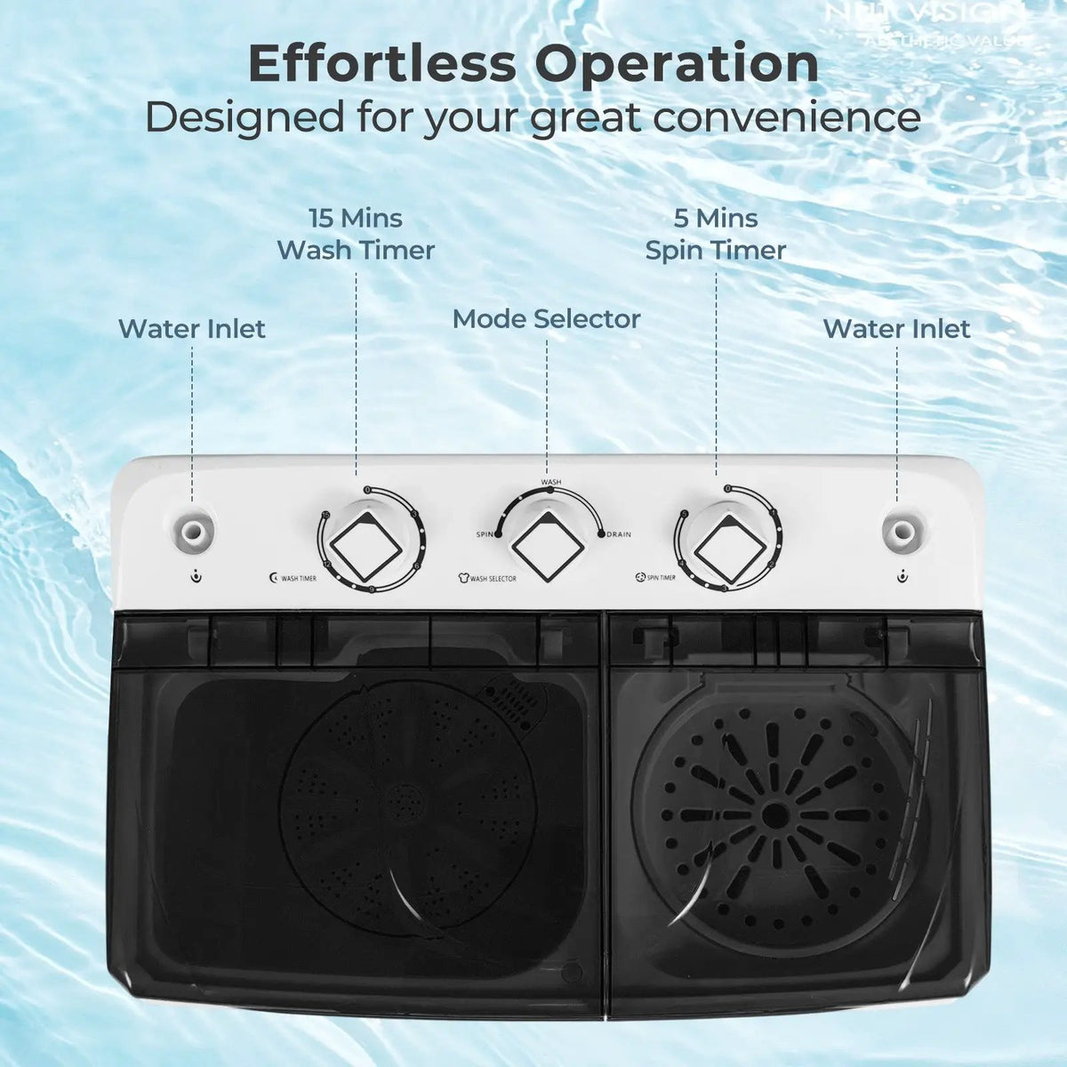 Portable Washing Machine with Built-in Drain Pump, photo 7 of 24